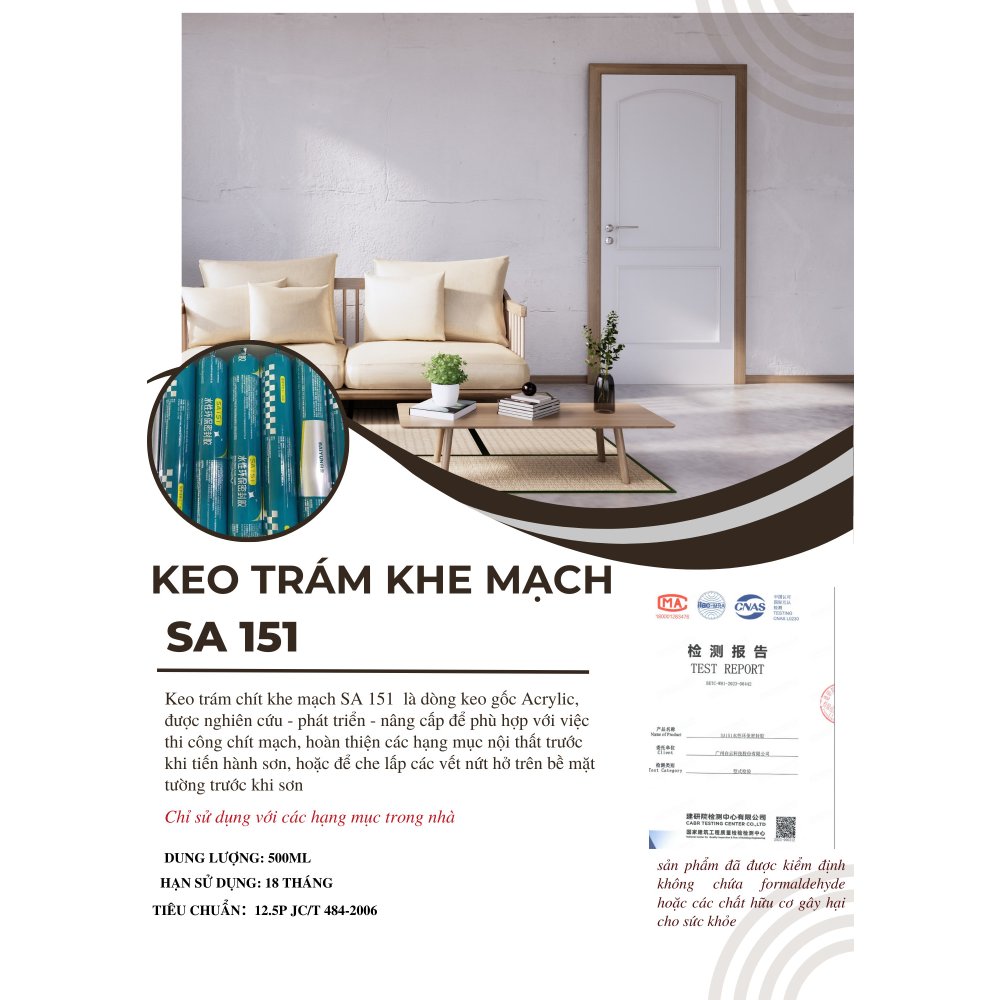 Keo trám khe mạch Baiyun SA151
