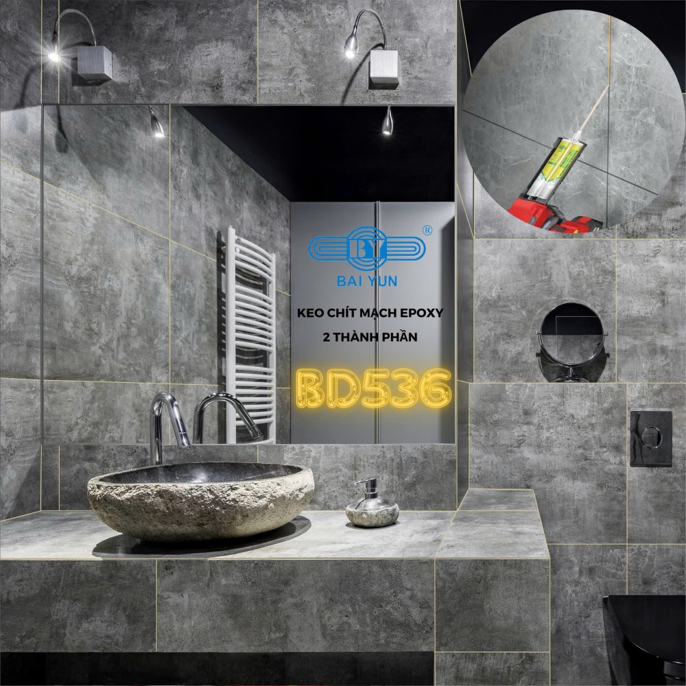 KEO CHÍT MẠCH EPOXY 2 THÀNH PHẦN BAIYUN BD536